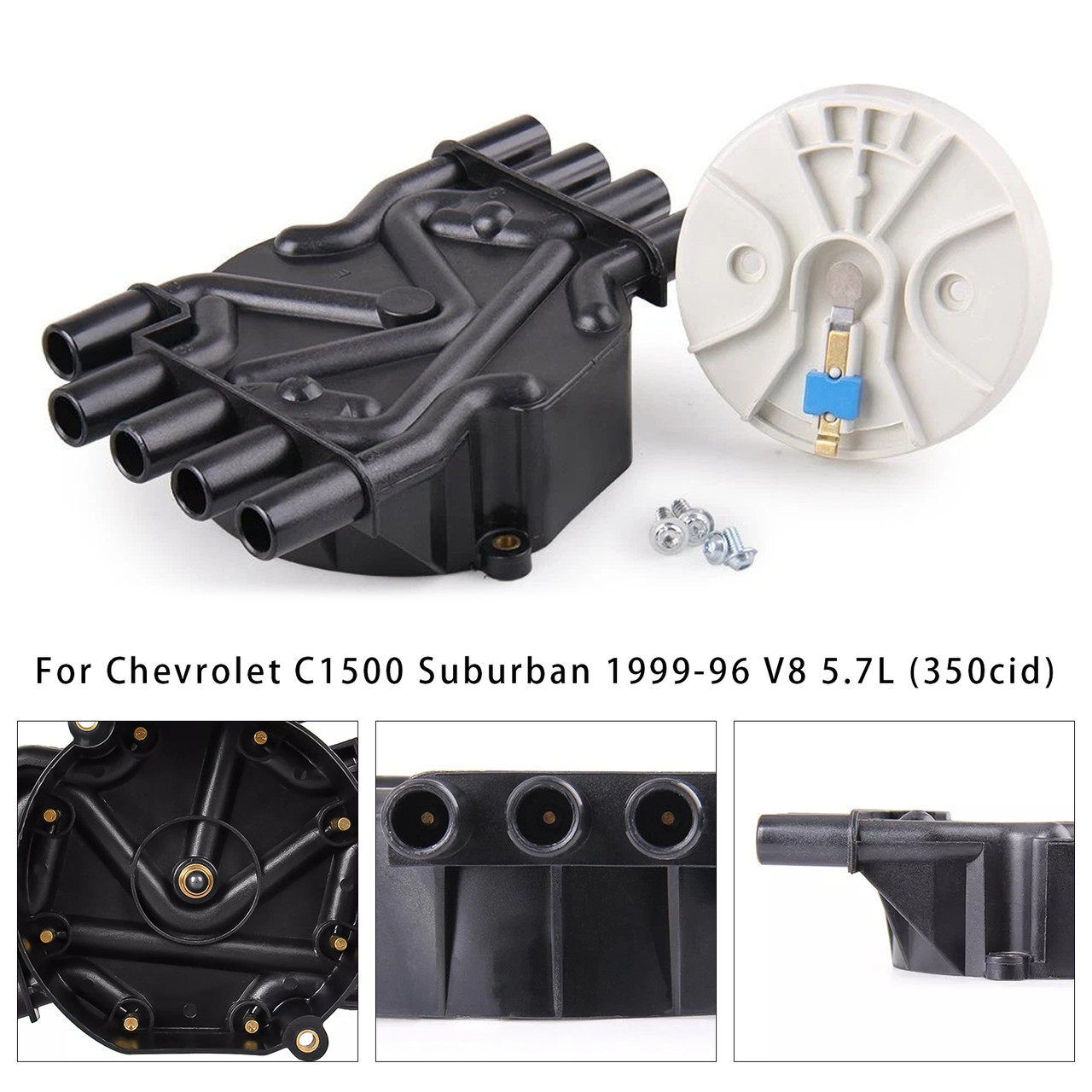 1996-2000 Chevrolet K1500 K2500 K3500 Distributor Cap and Rotor Kit 120141 1996-2000 Chevrolet K1500 K2500 K3500 Distributor Cap and Rotor Kit 120141