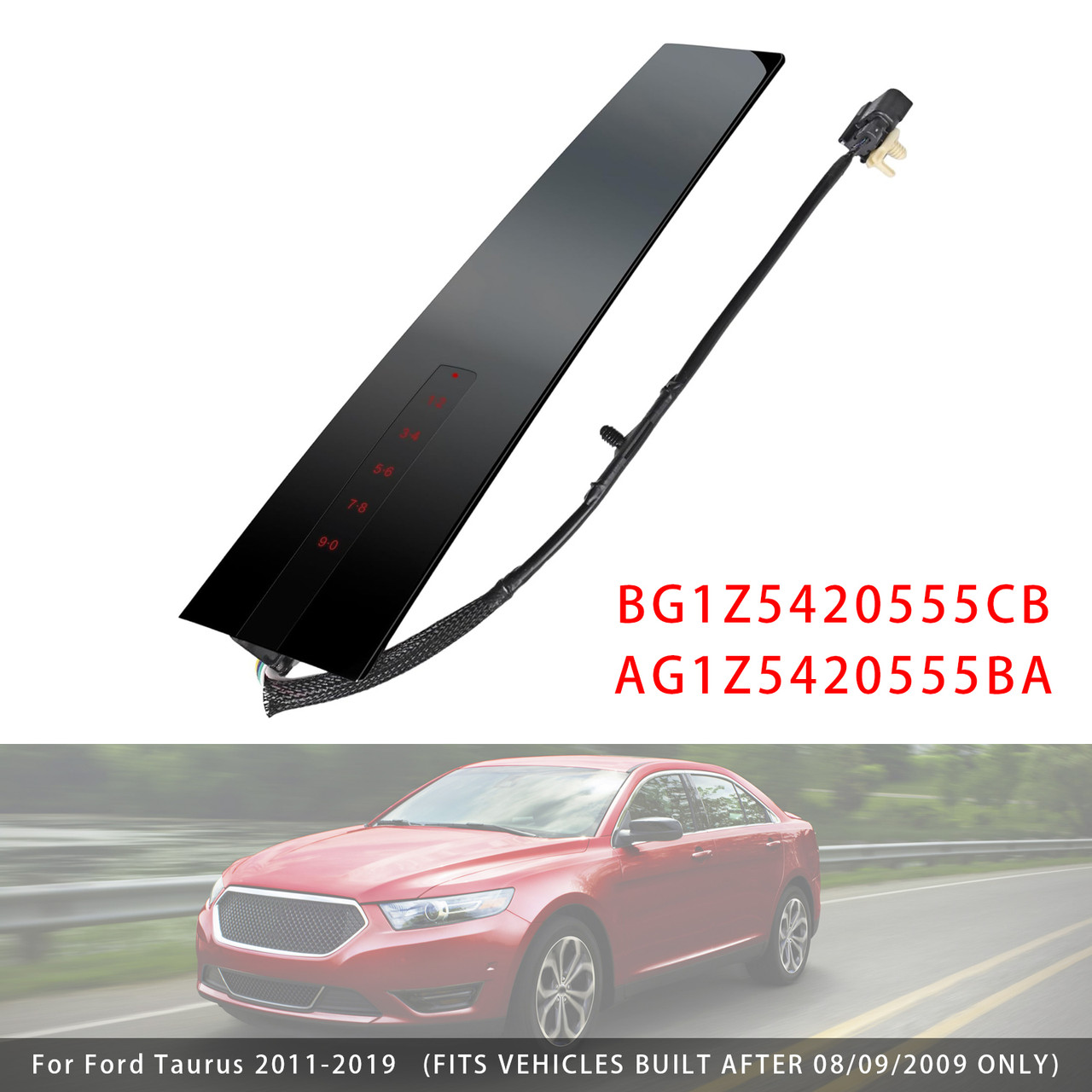 2011-2019 Ford Taurus Front Driver Left B Pillar Molding Trim & Door Keyless Entry Pad BG1Z5420555CB AG1Z5420555BA Generic