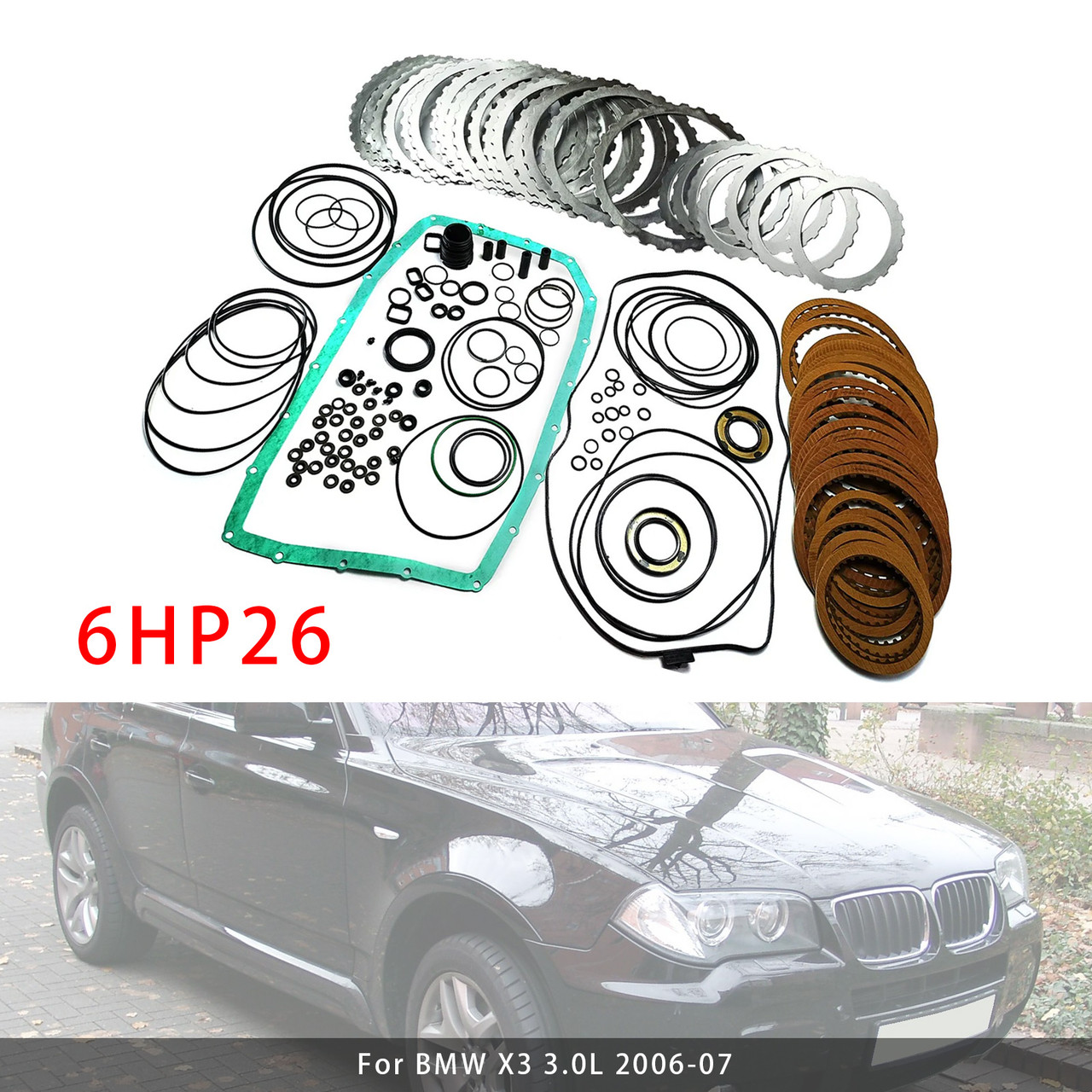 2002-2010 XJ XJ XK Auto Transmission Master Rebuild Kit Overhaul Clutch Plates 6HP26 Generic