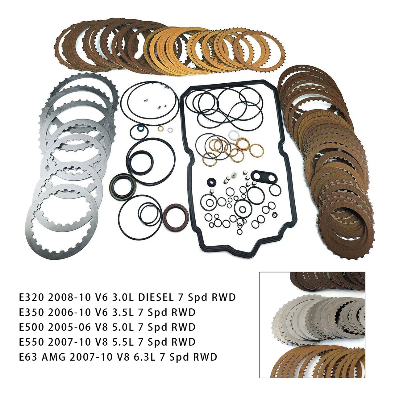 2005-2010 Mercedes-Benz C-Class CL E-Class G/GL 722.9 Transmission Rebuild Kit Overhaul Seal Clutch Plates Generic