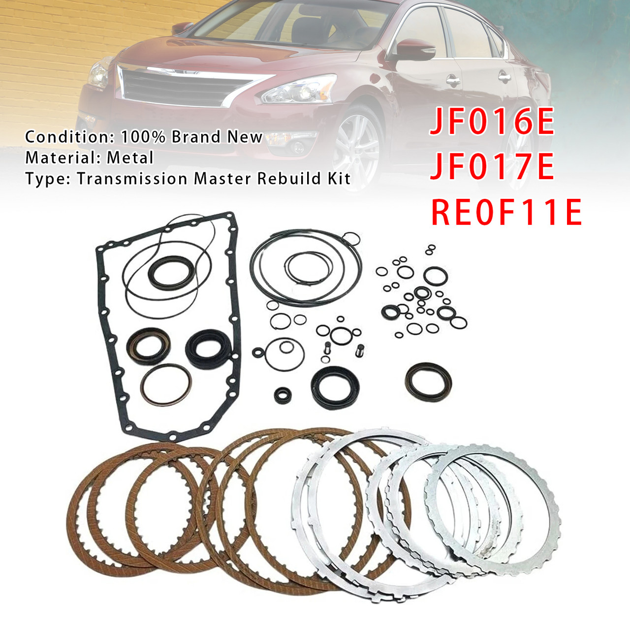 2013-2014 PATHFINDER V6 3.5L CVT Transmission Master Rebuild Kit Clutch Plates JF016E JF017E RE0F11E Generic