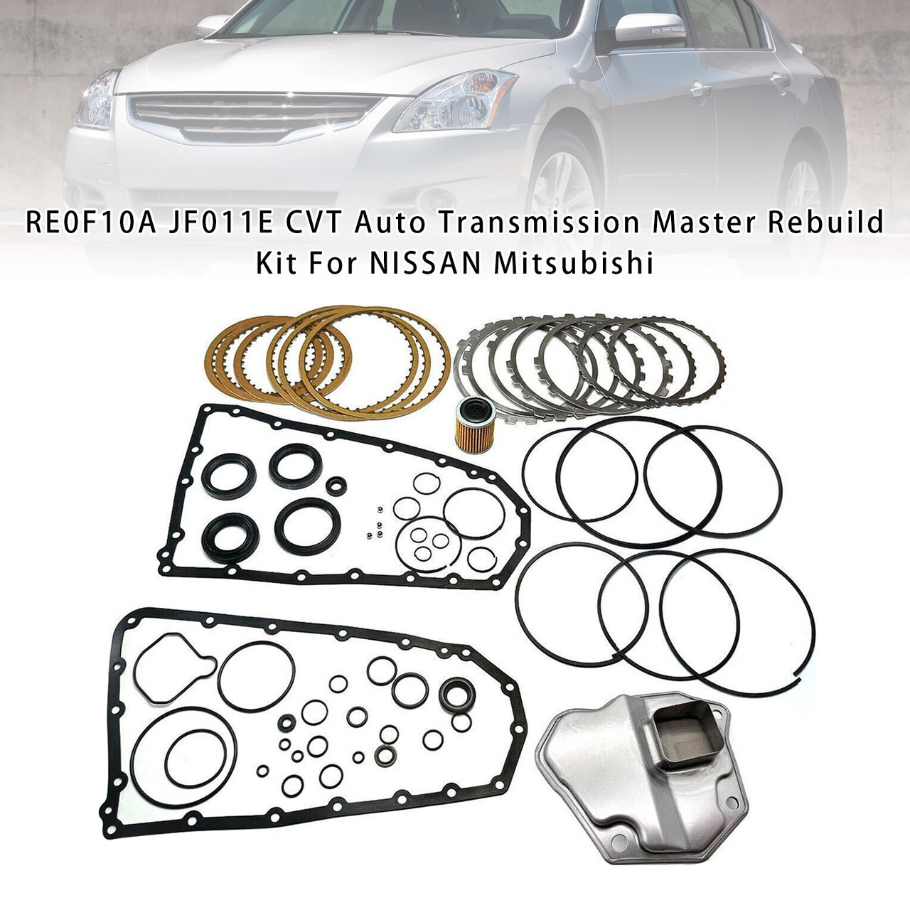 2007-2012 Dodge Caliber CVT Auto Transmission Master Rebuild Kit RE0F10A JF011E Generic