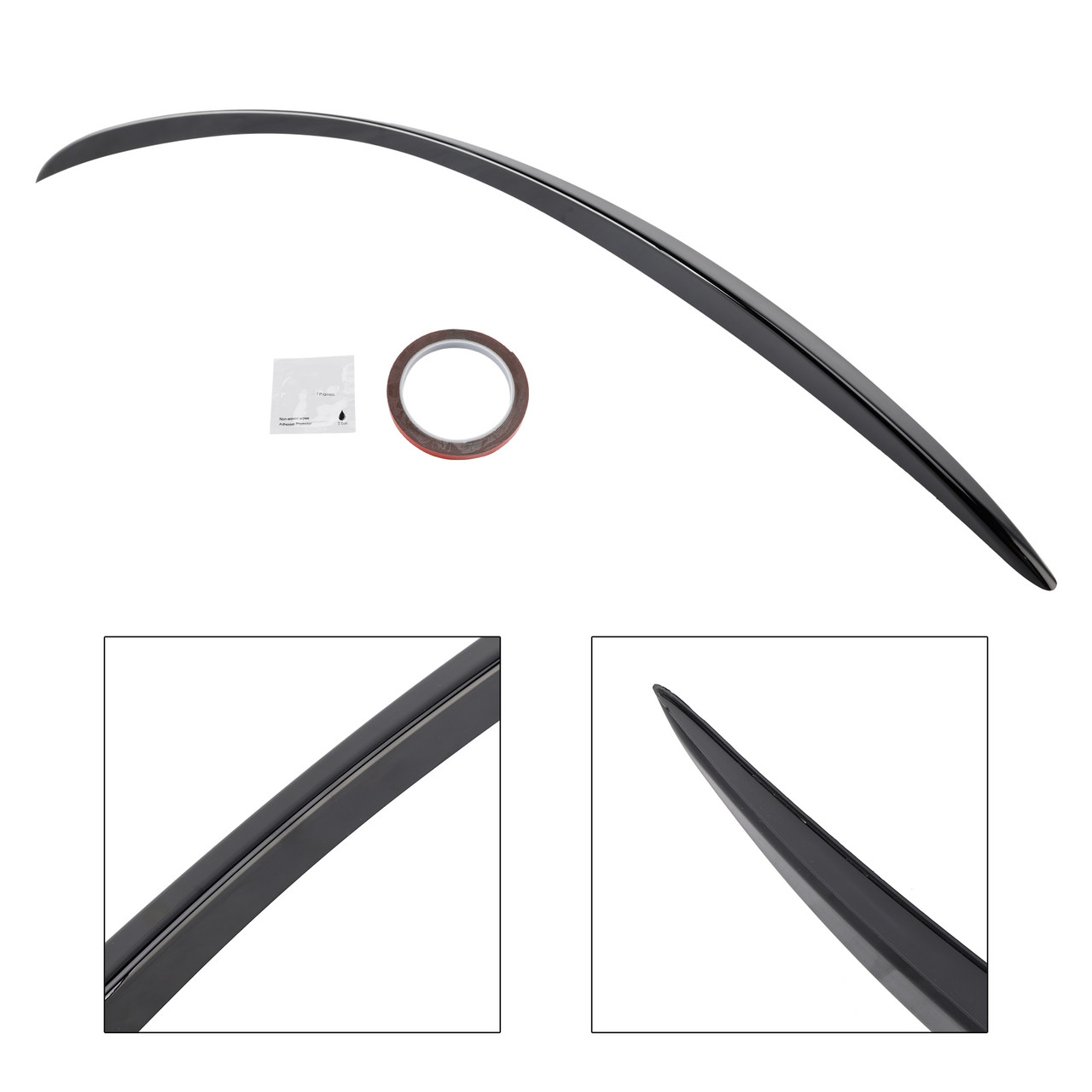 2020+ Mercedes-Benz E-Class W213 E63 Style Rear Boot Spoiler Gloss Black Generic