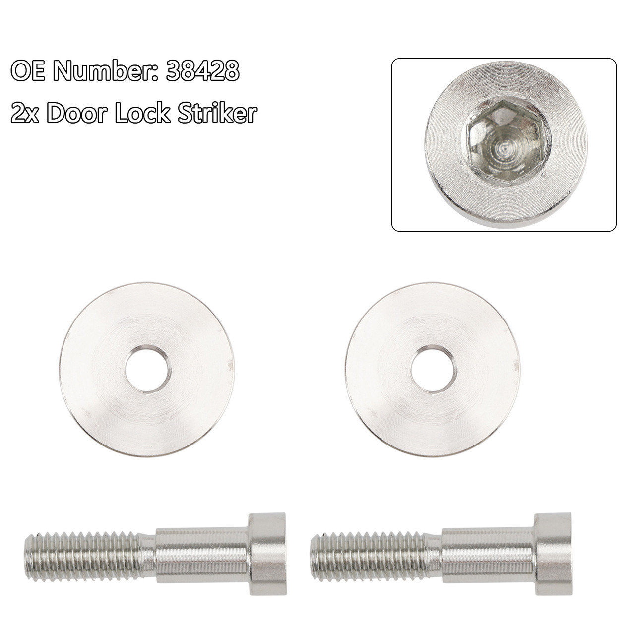 1972-1994 Oldsmobile Bravada Omega Starfire Cutlass Ciera 2x Door Lock Striker 38428 Generic