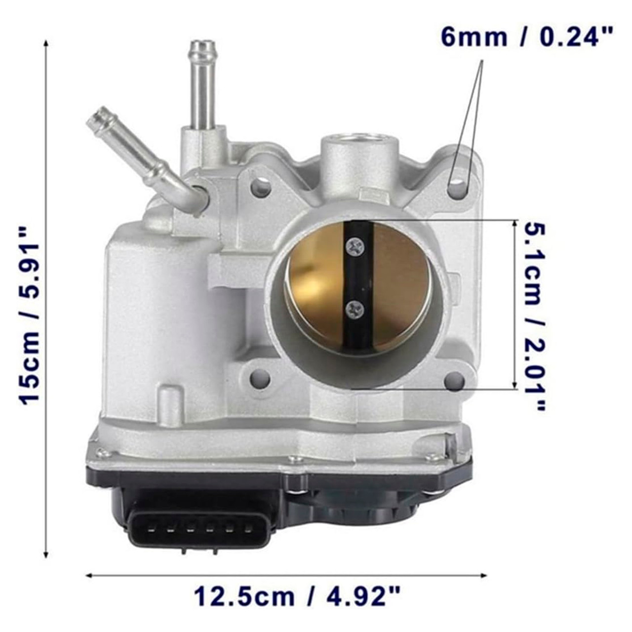 2003-2006 Toyota Avensis T25 Corolla E12 1.6 Throttle Body 22030-0D021 Generic 2003-2006 Toyota Avensis T25 Corolla E12 1.6 Throttle Body 22030-0D021 Generic