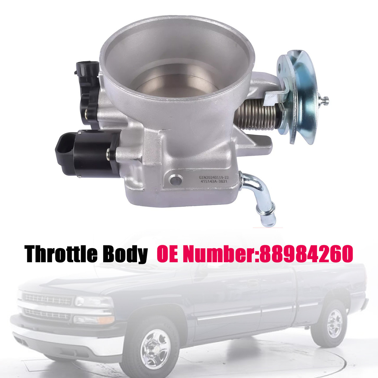 2000-2002 Chevy Suburban 1500 5.3L Throttle Body 88984260 Generic 2000-2002 Chevy Suburban 1500 5.3L Throttle Body 88984260 Generic