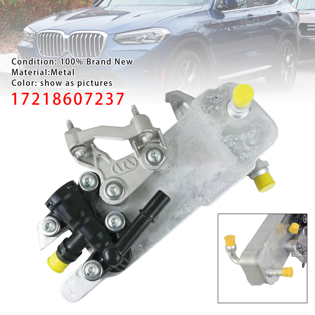 2018-2023 BMW X3 X4 xDriver 430i 2.0L Transmission Oil Cooler 17218514515 17218607237 Generic