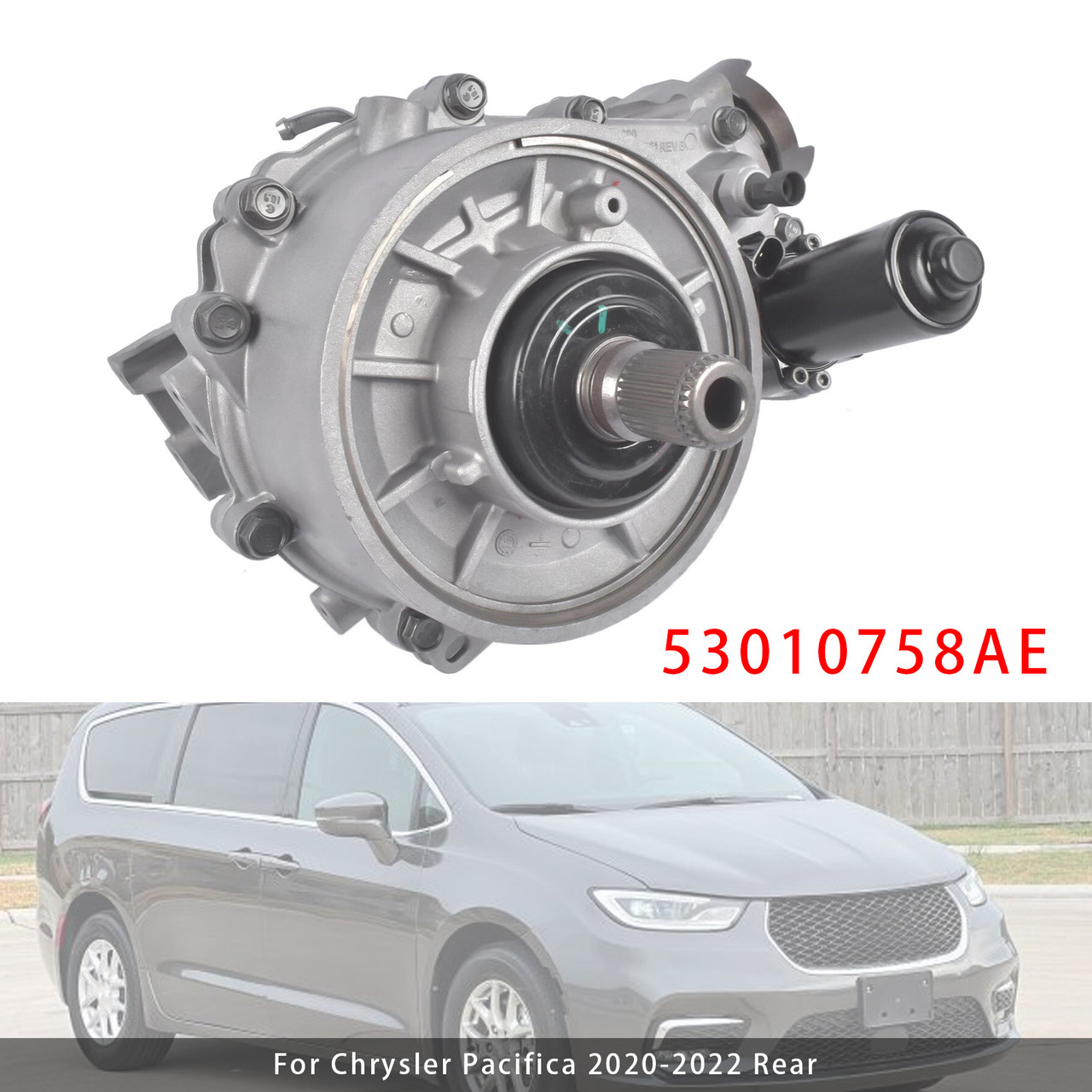 2020-2022 Chrysler Pacifica Rear Axle Differential Carrier Assembly 3.73 Ratio 53010758AE Generic