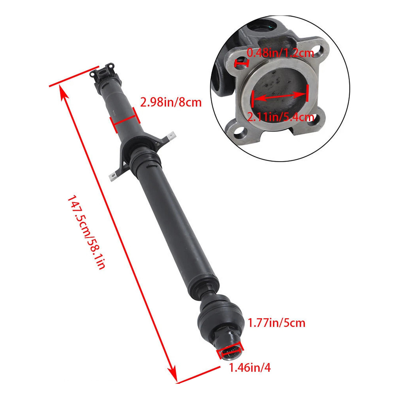 2014-2016 Land Rover Range Rover Sport V6 3.0L Rear Drive Shaft Assembly LR058371 Generic 2014-2016 Land Rover Range Rover Sport V6 3.0L Rear Drive Shaft Assembly LR058371 Generic
