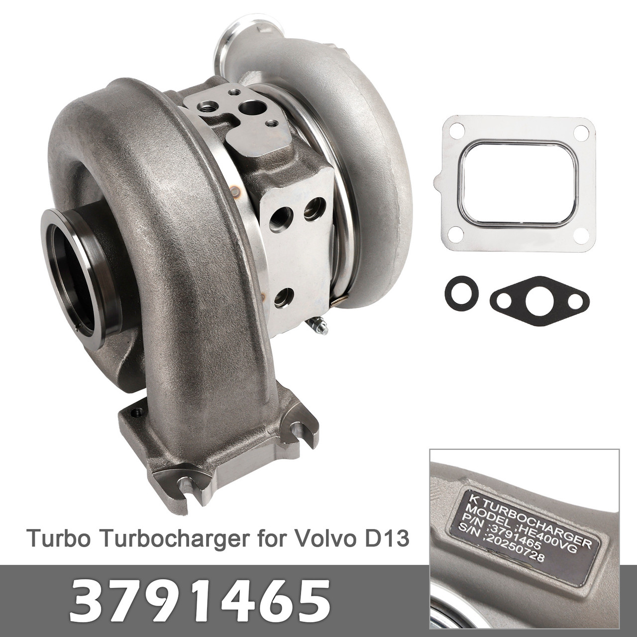 Cummins Volvo D13 Turbo Turbocharger 3791465 Generic