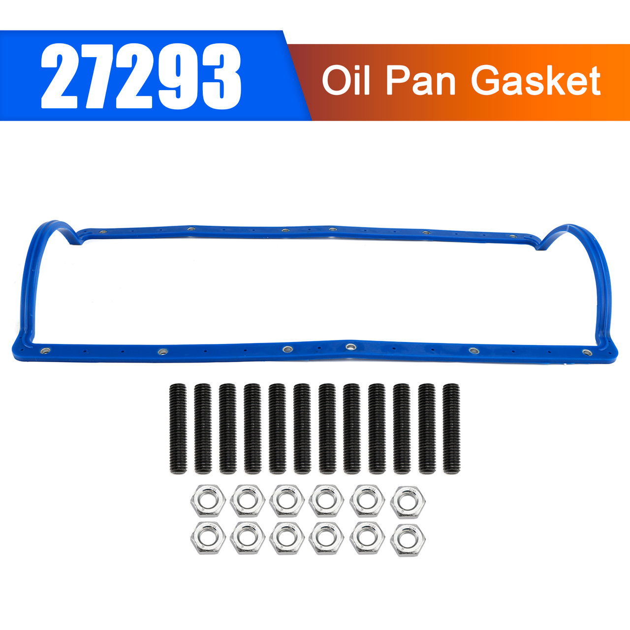 1994-2003 Ford Powerstroke 7.3L Rubber W/ Steel Core Oil Pan Gasket 27293 Generic 1994-2003 Ford Powerstroke 7.3L Rubber W/ Steel Core Oil Pan Gasket 27293 Generic