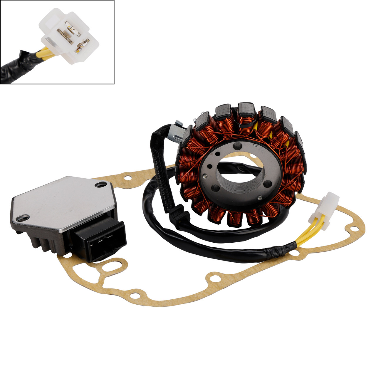 2002-2009 Honda NES 125 150 Dylan Magneto Coil Stator+Voltage Regulator+Gasket Assy 31120-KGF-912 Generic