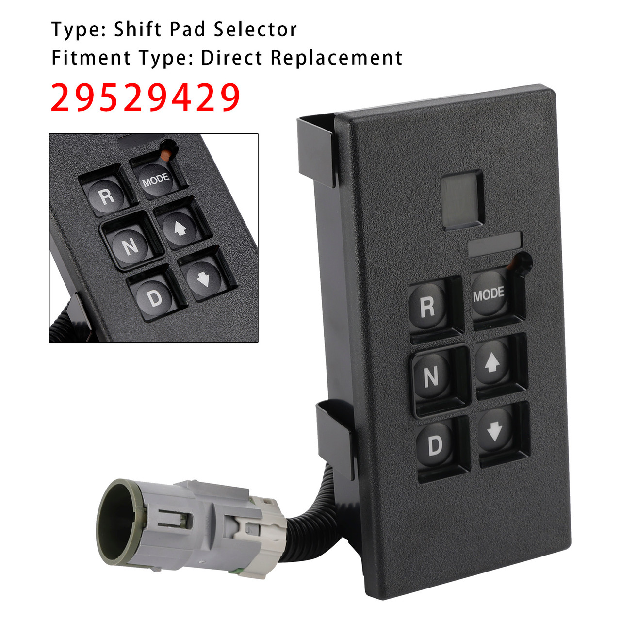 Shift Pad Transmission Selector WTEC-3 Push Button Shifter