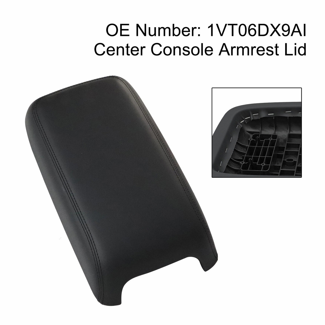 2011-2017 Dodge Charger Center Console Armrest Lid Cover 1VT06DX9AI Black Generic