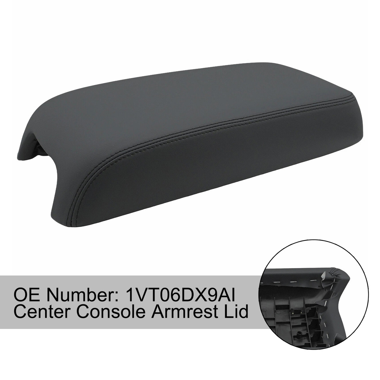 2011-2017 Dodge Charger Center Console Armrest Lid Cover 1VT06DX9AI Black Generic