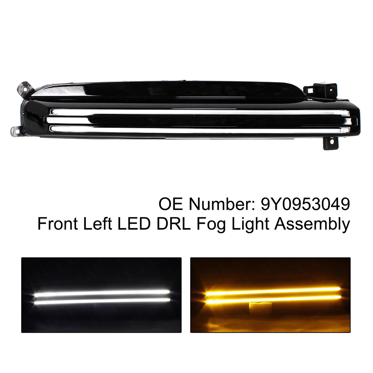 2018-2022 Porsche Cayenne Turbo Front Left LED DRL Fog Light Assembly 9Y0953049 Generic