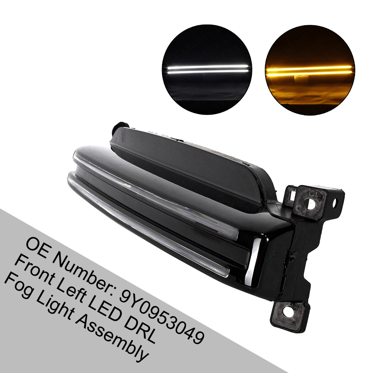 2018-2022 Porsche Cayenne Turbo Front Left LED DRL Fog Light Assembly 9Y0953049 Generic