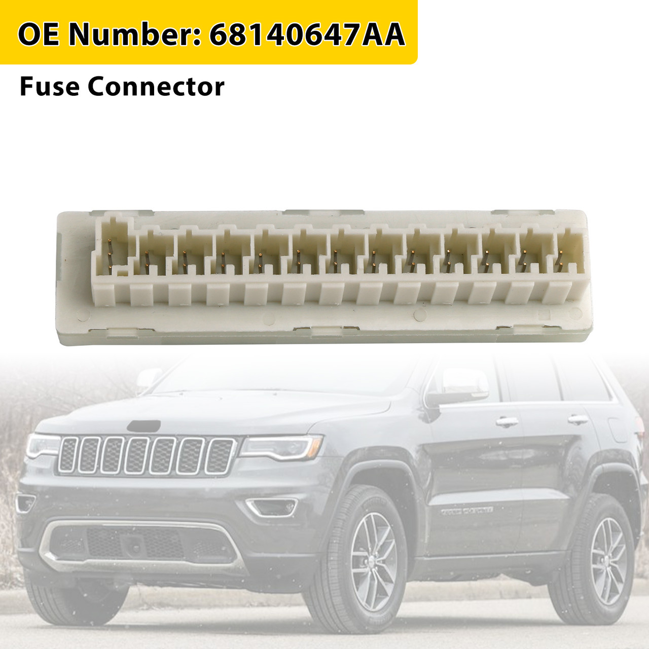 2014-2015 2019-2021 Jeep Grand Cherokee Fuse Connector 68140647AA Generic