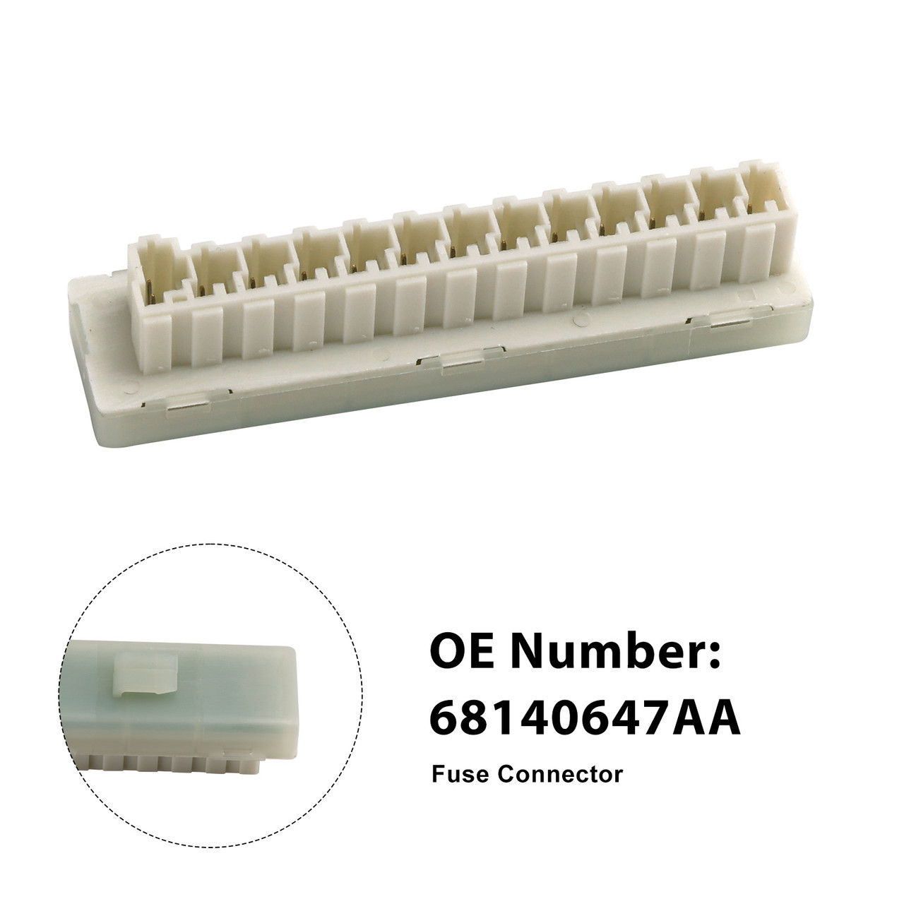 2015-2025 Chrysler 200 300 Pacifica Voyager Fuse Connector 68140647AA Generic