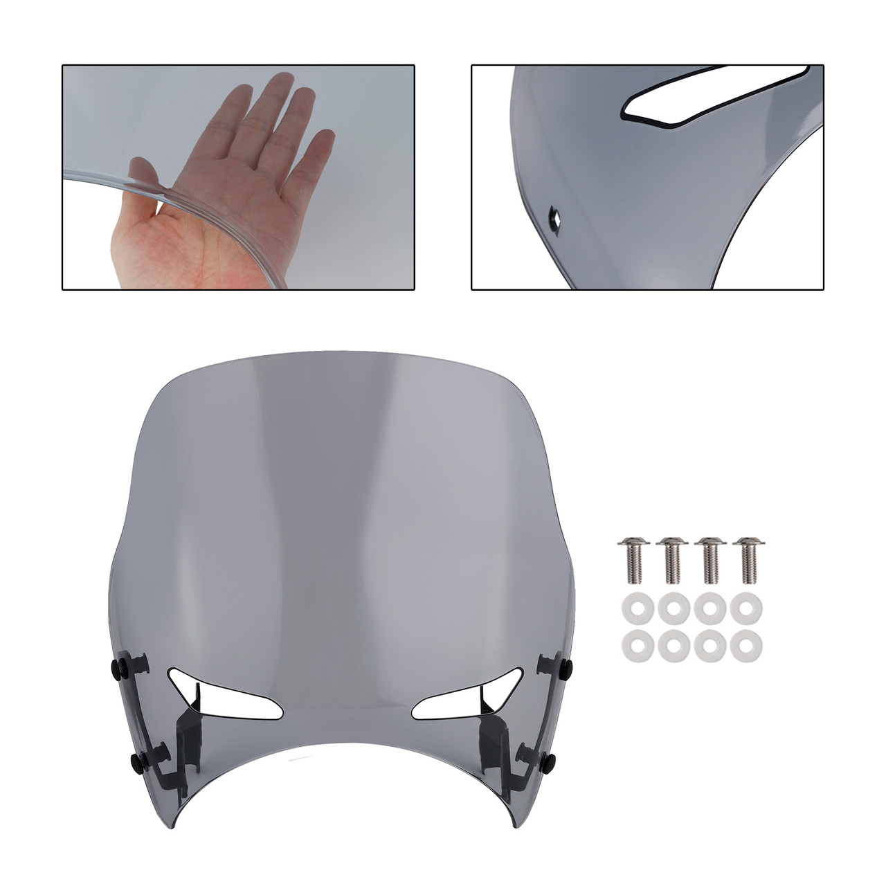 2019-2022 HONDA CB400 CB1300 SUPER FOUR Windshield WindScreen Gray Generic