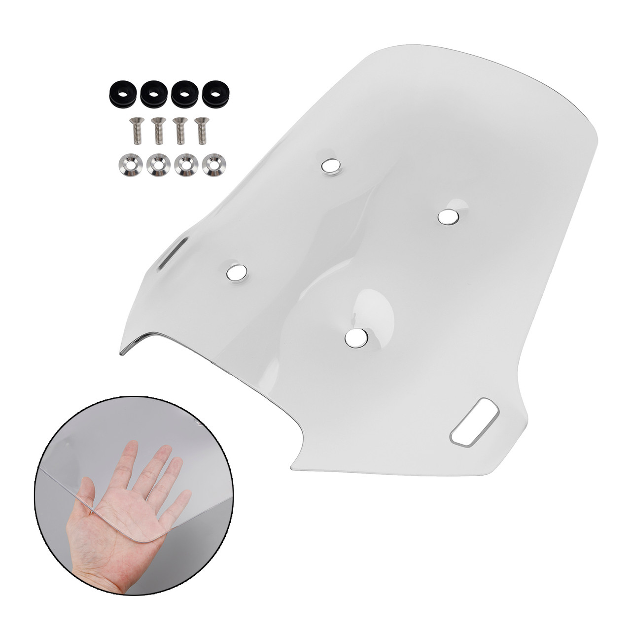 2024 CF MOTO 450MT Windshield WindScreen Clear Generic 2024 CF MOTO 450MT Windshield WindScreen Clear Generic