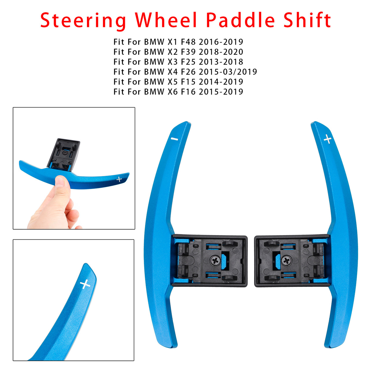 2014-2020 BMW F87 F80 F82 Paddle Shifter Extension Aluminium Blue Generic 2014-2020 BMW F87 F80 F82 Paddle Shifter Extension Aluminium Blue Generic