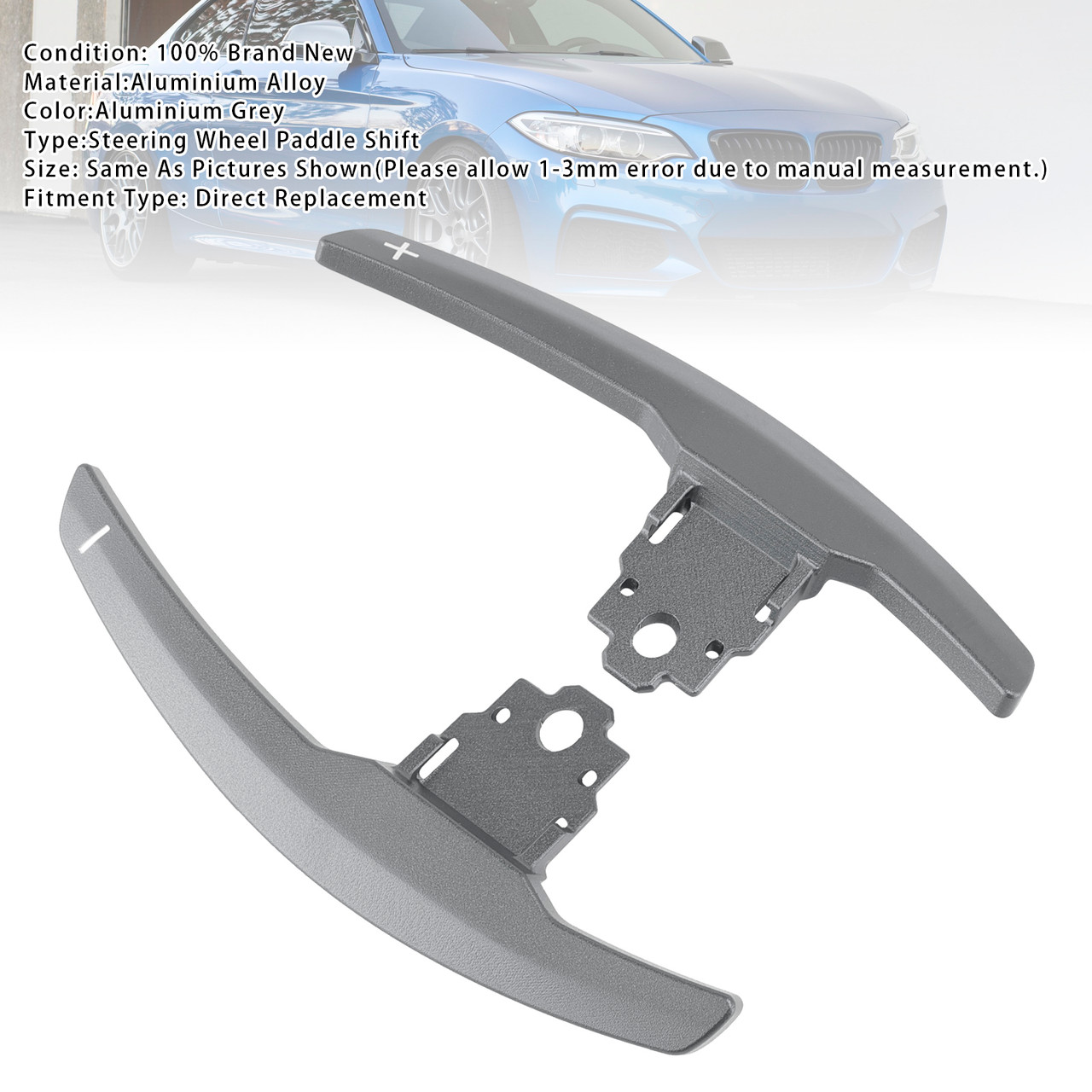 2012-2020 BMW F10 F12 F15 F16 Paddle Shifter Extension Grey Generic 2012-2020 BMW F10 F12 F15 F16 Paddle Shifter Extension Grey Generic