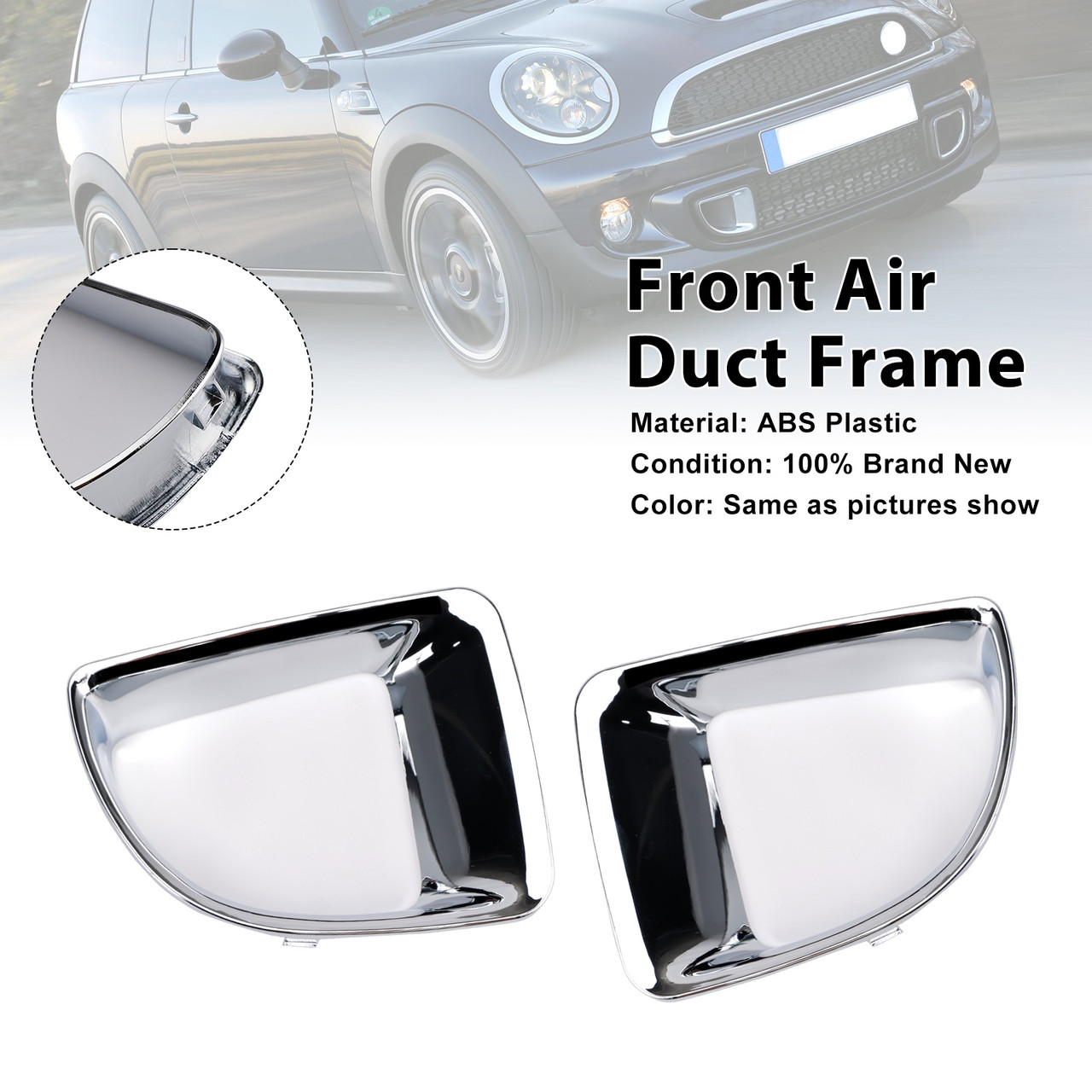 2010-2012 Mini R56 R57 Left+Right Front Air Duct Frame 51117255117 51117255118 Generic