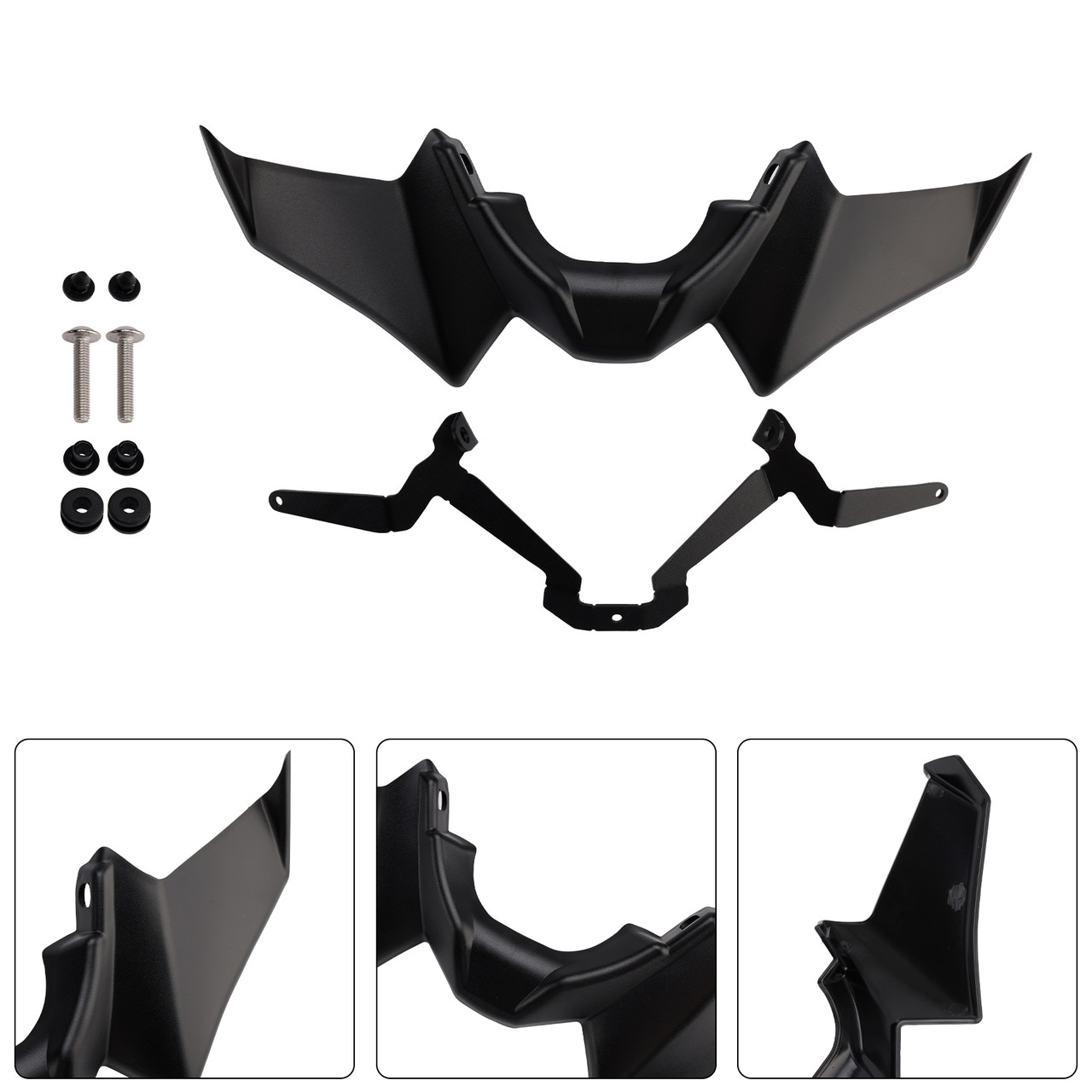 2021-2024 Yamaha MT-07 Headlight Spoiler Black Generic 2021-2024 Yamaha MT-07 Headlight Spoiler Black Generic