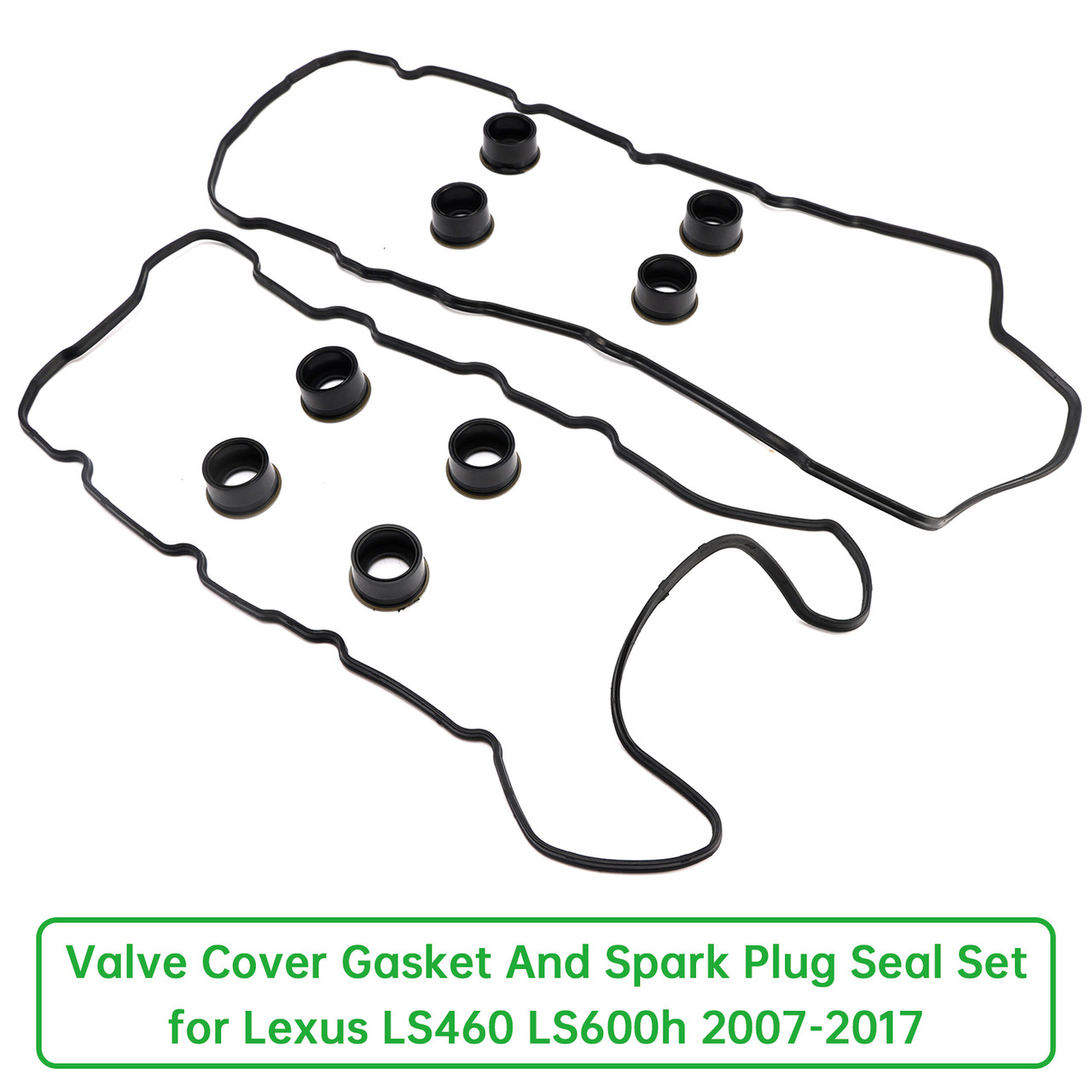 2007-2017 LEXUS LS460 / LS600h Valve Cover Gasket And Spark Plug Seal Set 11213-38030 Generic 2007-2017 LEXUS LS460 / LS600h Valve Cover Gasket And Spark Plug Seal Set 11213-38030 Generic