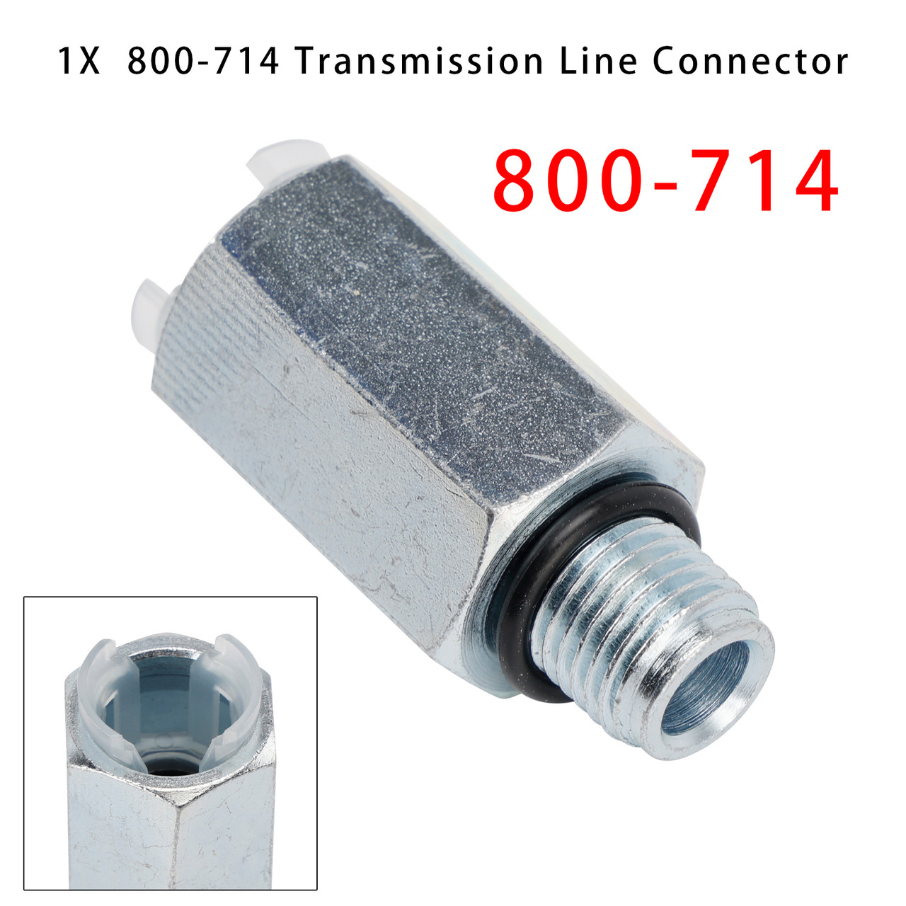 Select Jeep Models Transmission Line Connector-3/8In. OD Tube x 14mm-1.5 800-714 Generic
