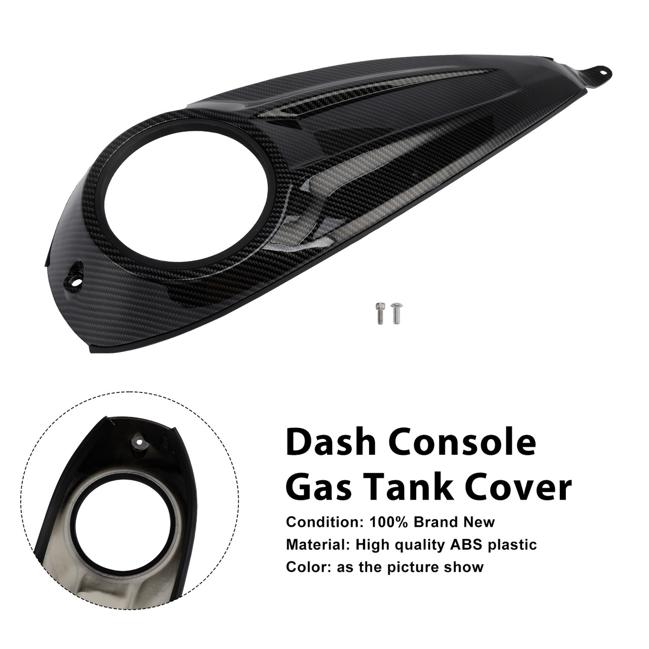 2023-2025 Harley Touring Road Glide / Street Glide Dash Console Gas Tank Cover Black Carbon Generic 2023-2025 Harley Touring Road Glide / Street Glide Dash Console Gas Tank Cover Black Carbon Generic