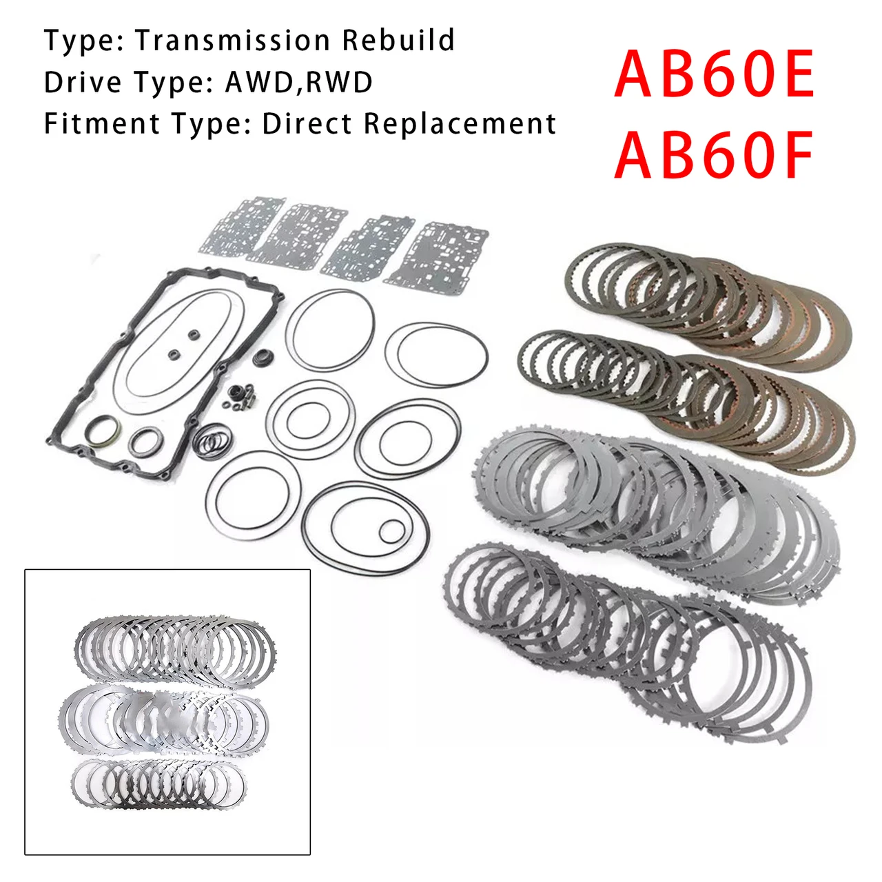2008-2014 LEXUS LX570 GX460 Transmission Overhaul Rebuild Kit AB60E AB60F Generic