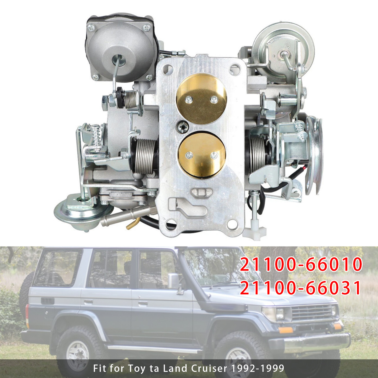 1992-1999 Toyota Land Cruiser Carburetor 21100-66010 21100-66031 Generic