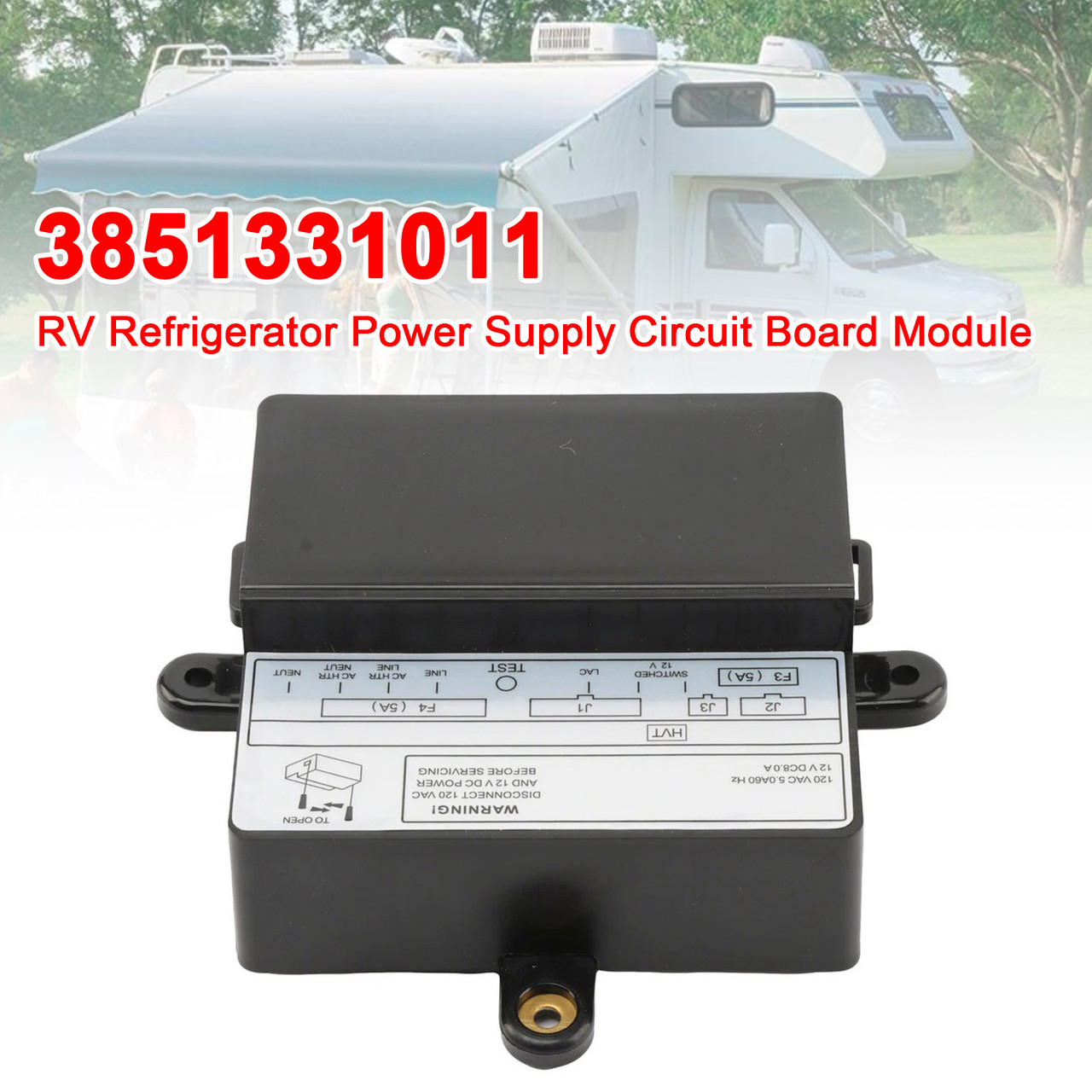 Dometic RV RM3962 RM3762 RM1350 DMR702 RV Refrigerator Power Supply Circuit Board Module 3851331011 Generic