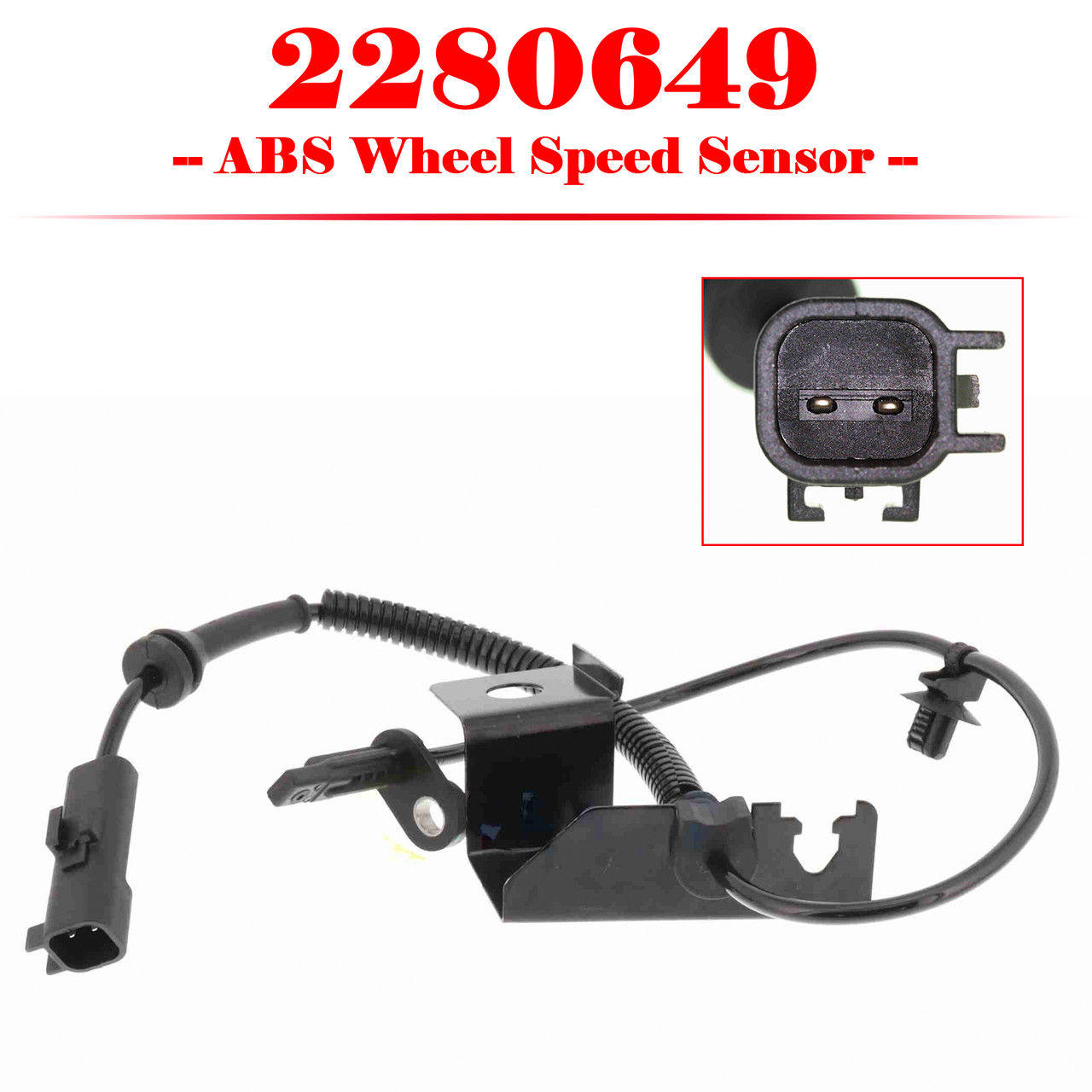 2015- Ford Galaxy III (CK), S-Max Front Right ABS Wheel Speed Sensor 2280649 2504175 J1GC2C204A3A Generic