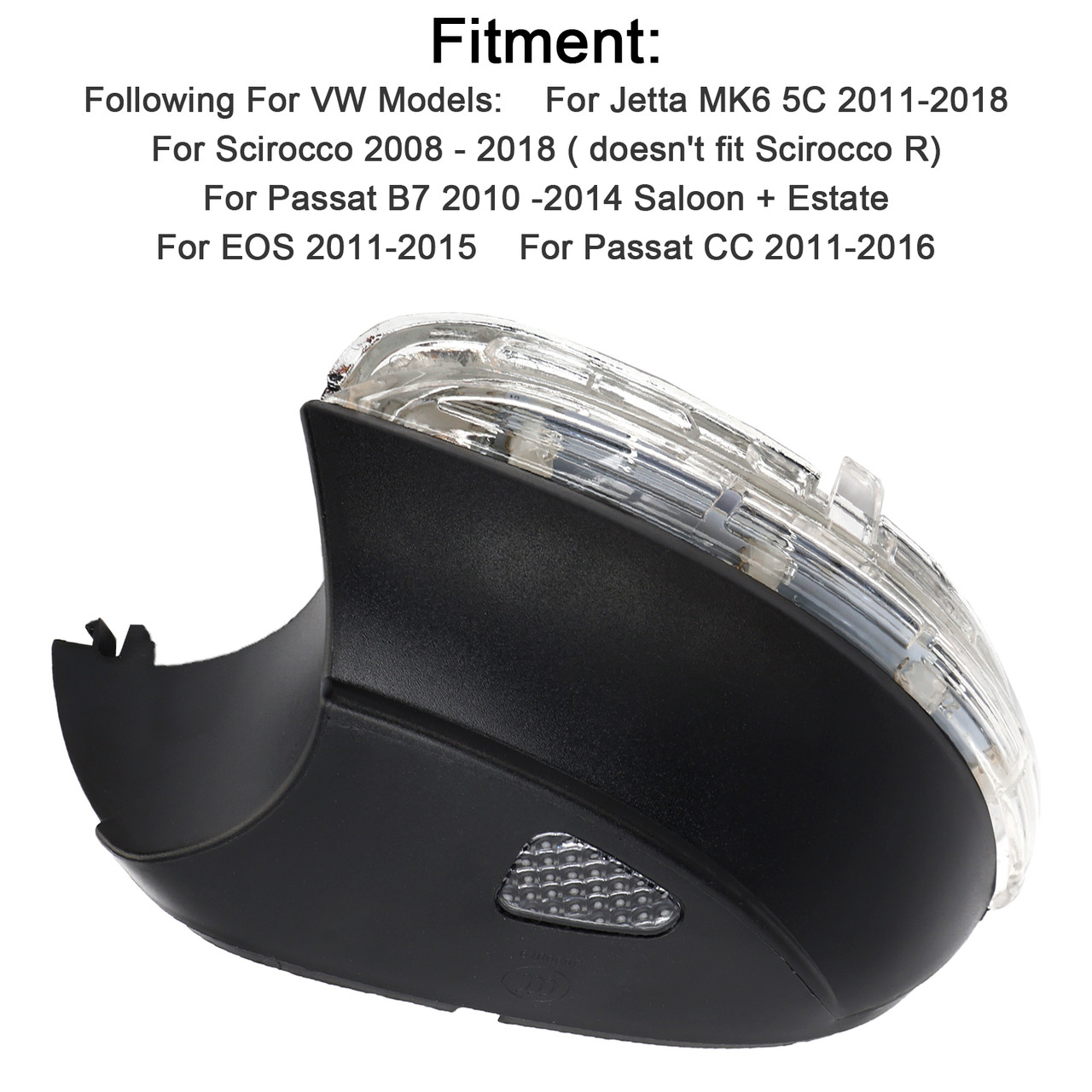 2010 -2014 Passat B7 Saloon+Estate LED Door Wing Mirror Indicator Signal Light Left Side 3C8949101 Generic