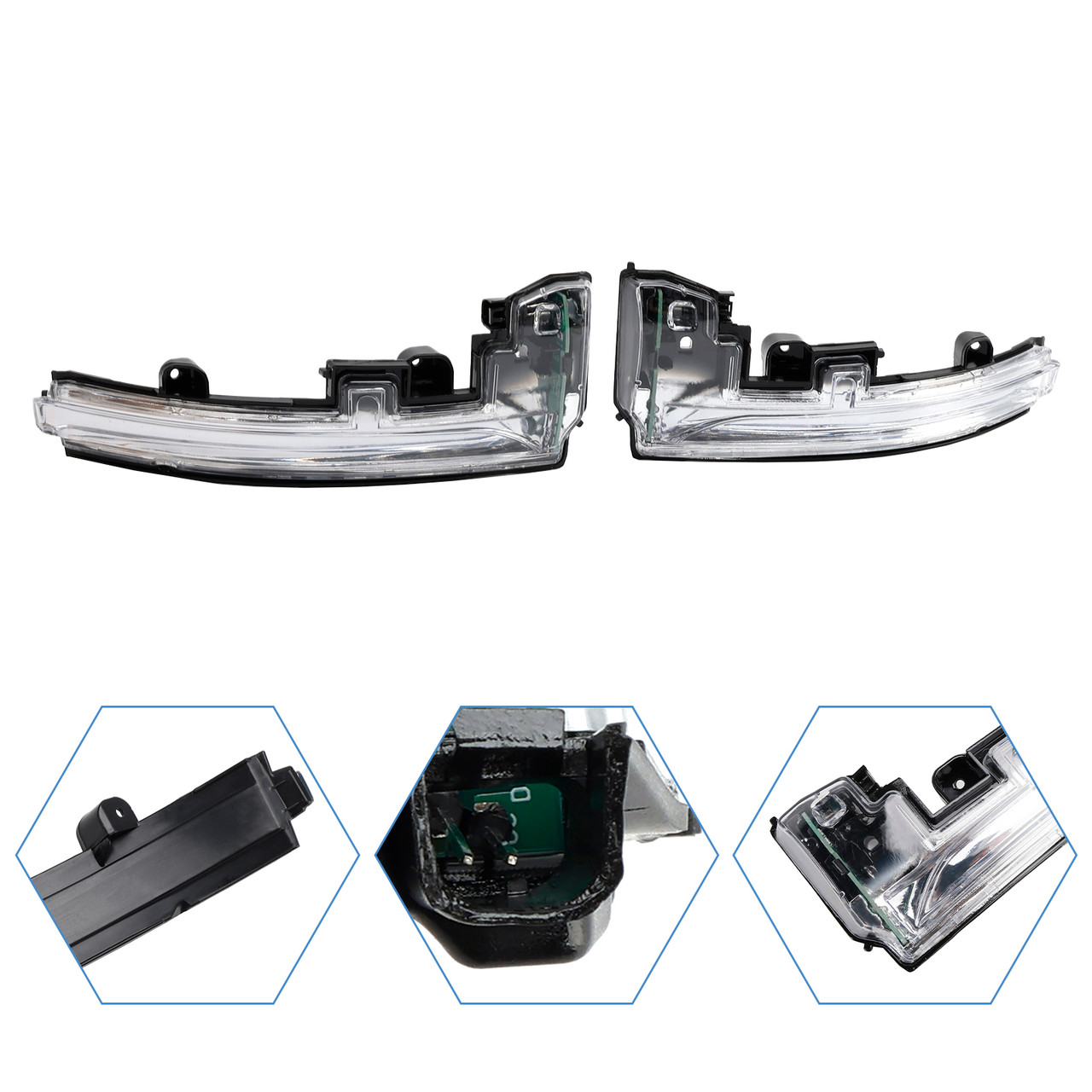 2014-2016 Land Rover Discovery 4 IV LR4 facelifted/LCI (L319) Dynamic Left+Right Wing Mirror LED Signal Indicator Light LR027945 Generic