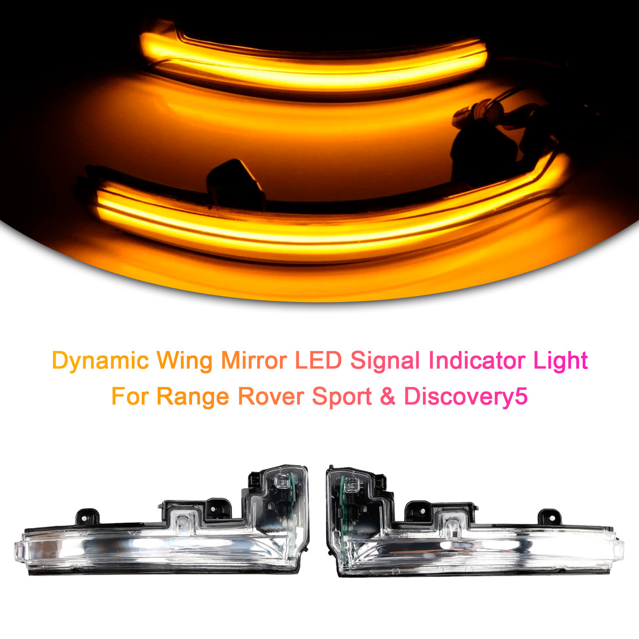 2012-2021 Land Rover Range Rover IV (L405) Dynamic Left+Right Wing Mirror LED Signal Indicator Light LR027945 Generic