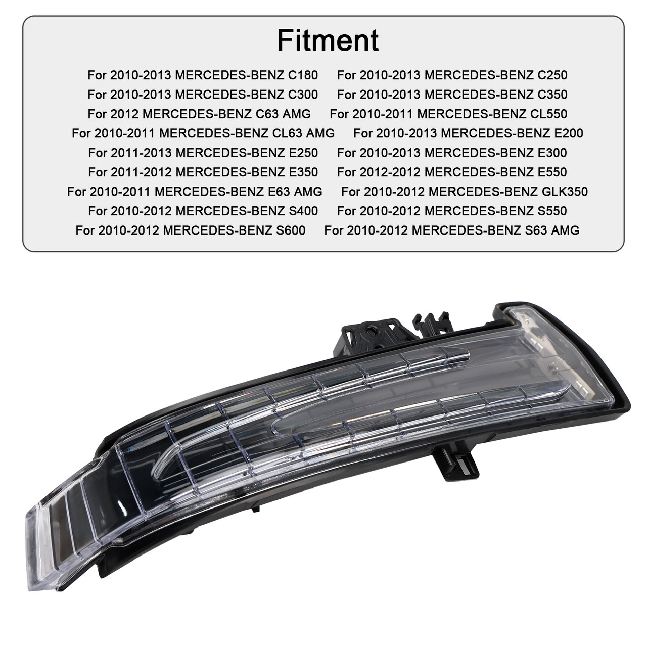 2010-2013 Mercedes W176 W246 W204 Right Wing Mirror LED Signal Indicator Light A2129067501 Generic