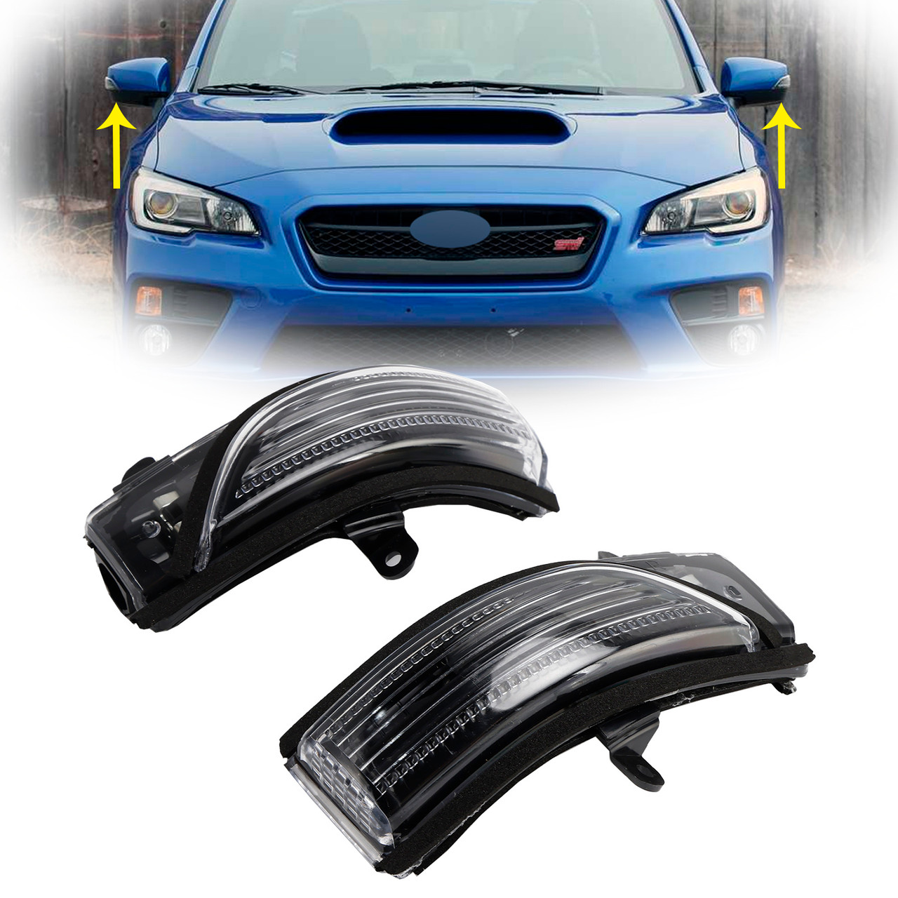 2012-2015 Subaru Forester Impreza Legacy Outback Left+Right Wing Mirror LED Signal Indicator Light 84401AJ000 84401AJ010 Generic