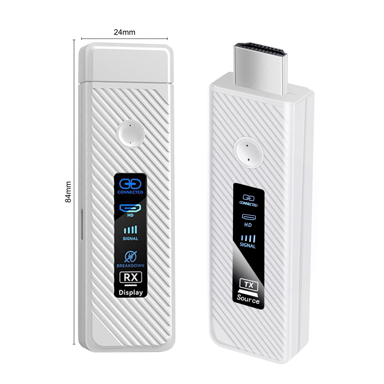 HDMI Wireless Screen Projector 1080P 50M Video Transmitter Receiver Micro Mini White HDMI Wireless Screen Projector 1080P 50M Video Transmitter Receiver Micro Mini White