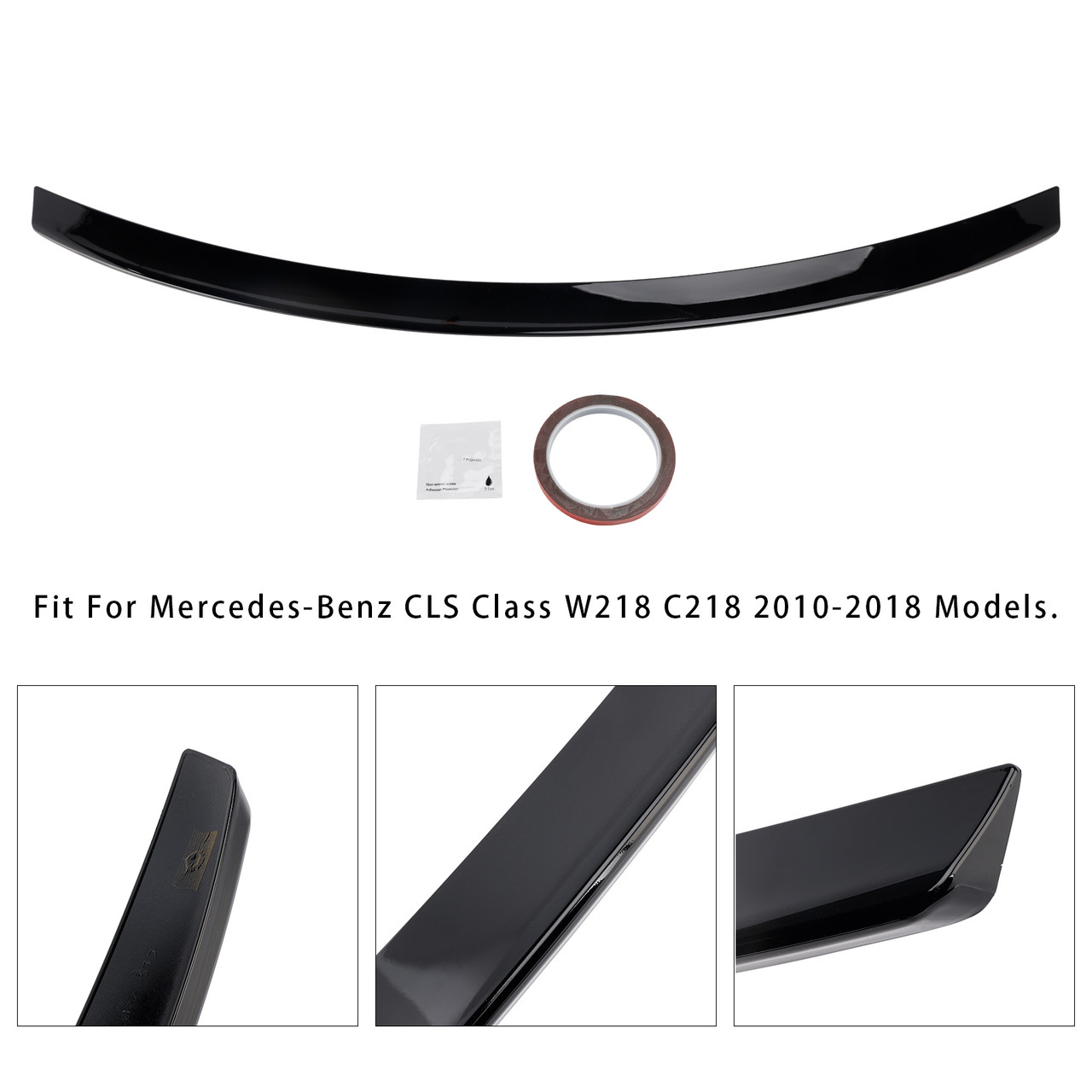 2010-2018 Mercedes-Benz CLS Class W218 C218 Rear Boot Spoiler AMG Style Gloss Black Generic
