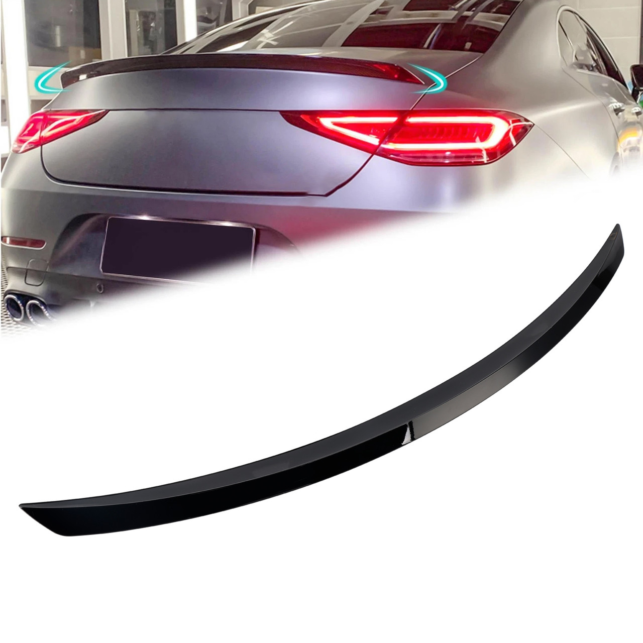 2018-2023 Mercedes-Benz CLS Class W257 C257 Rear Boot Spoiler Gloss Black Generic