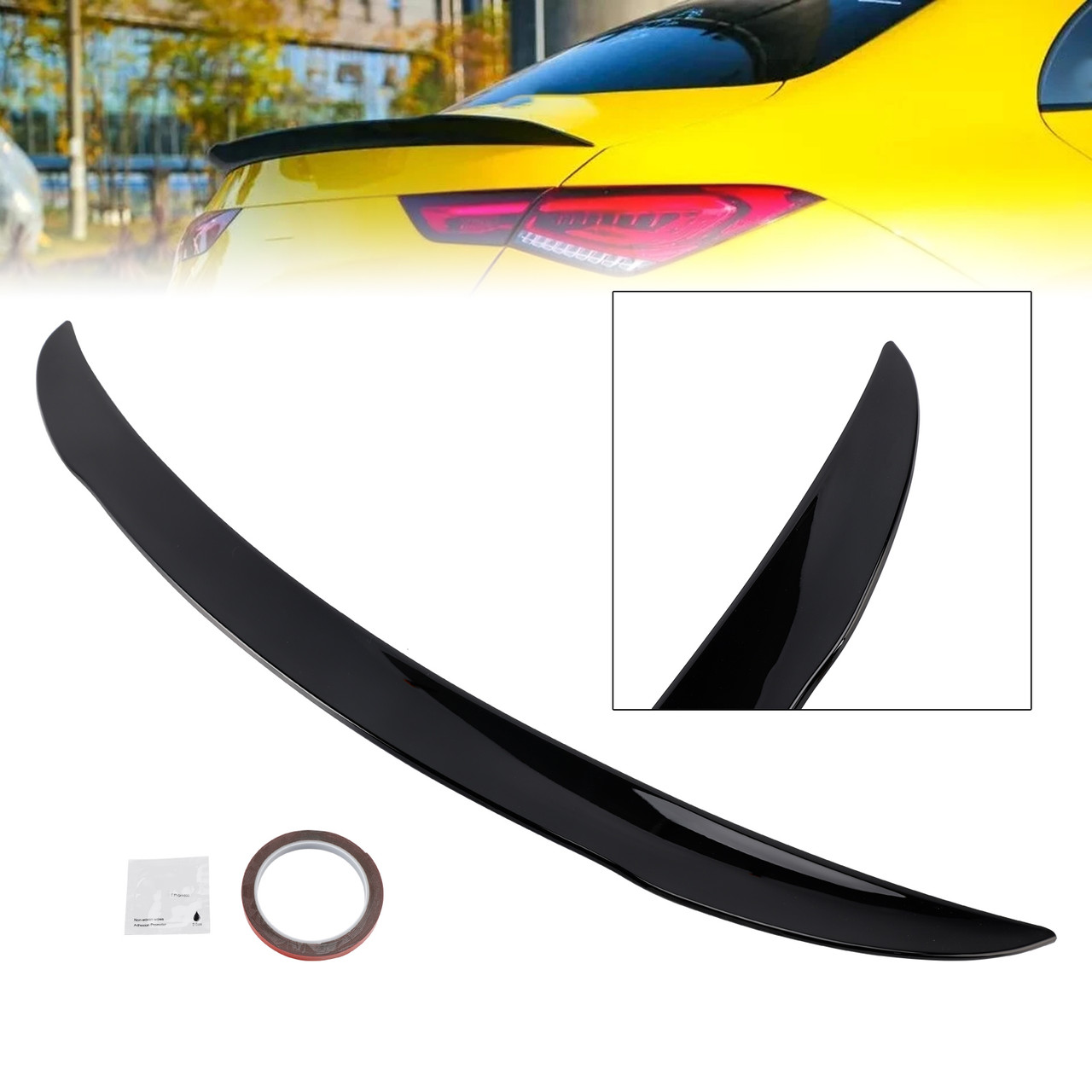 2019+ Mercedes-Benz CLA-Class W118 C118 Rear Boot Spoiler AMG Style Gloss Black Generic