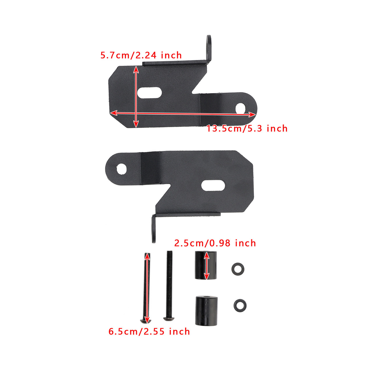 2018-2019 Jeep Wrangler JL A-Pillar Black Light Mount Brackets 7318 Generic
