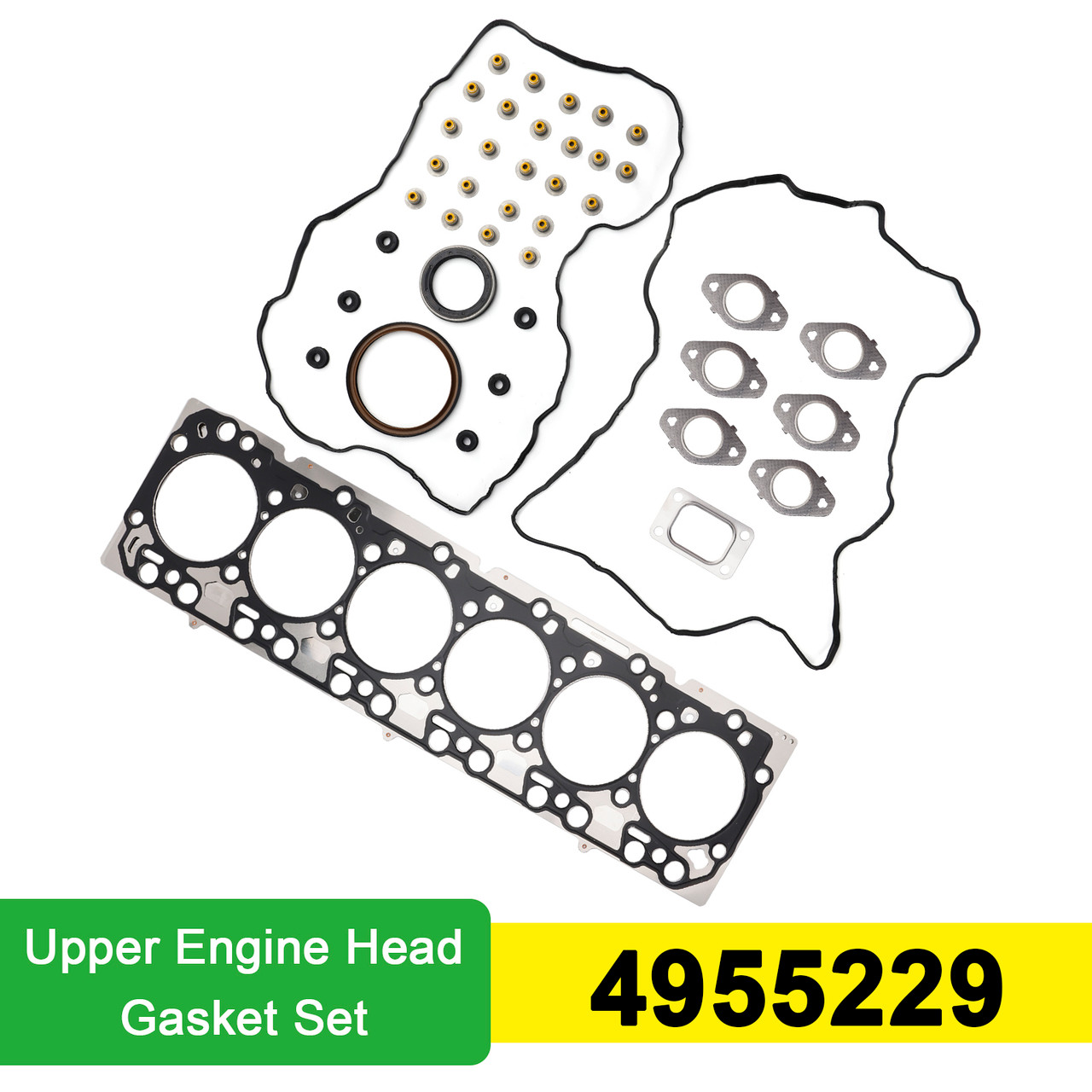 Cummins EPA10 6.7L ISB QSB Engines Upper Engine Head Gasket Set 4955229 Generic Cummins EPA10 6.7L ISB QSB Engines Upper Engine Head Gasket Set 4955229 Generic