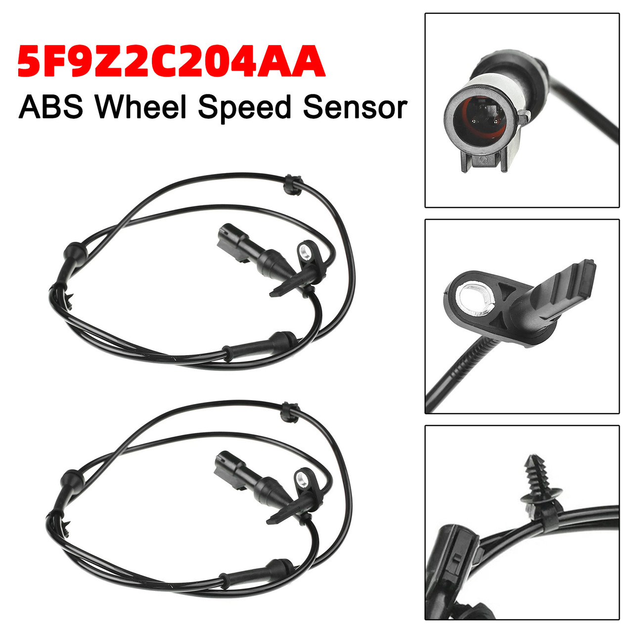 2005-2007 Ford Freestyle Front Left+Right ABS Wheel Speed Sensor 7F9Z2C204A 8G1Z2C204A Generic 2005-2007 Ford Freestyle Front Left+Right ABS Wheel Speed Sensor 7F9Z2C204A 8G1Z2C204A Generic
