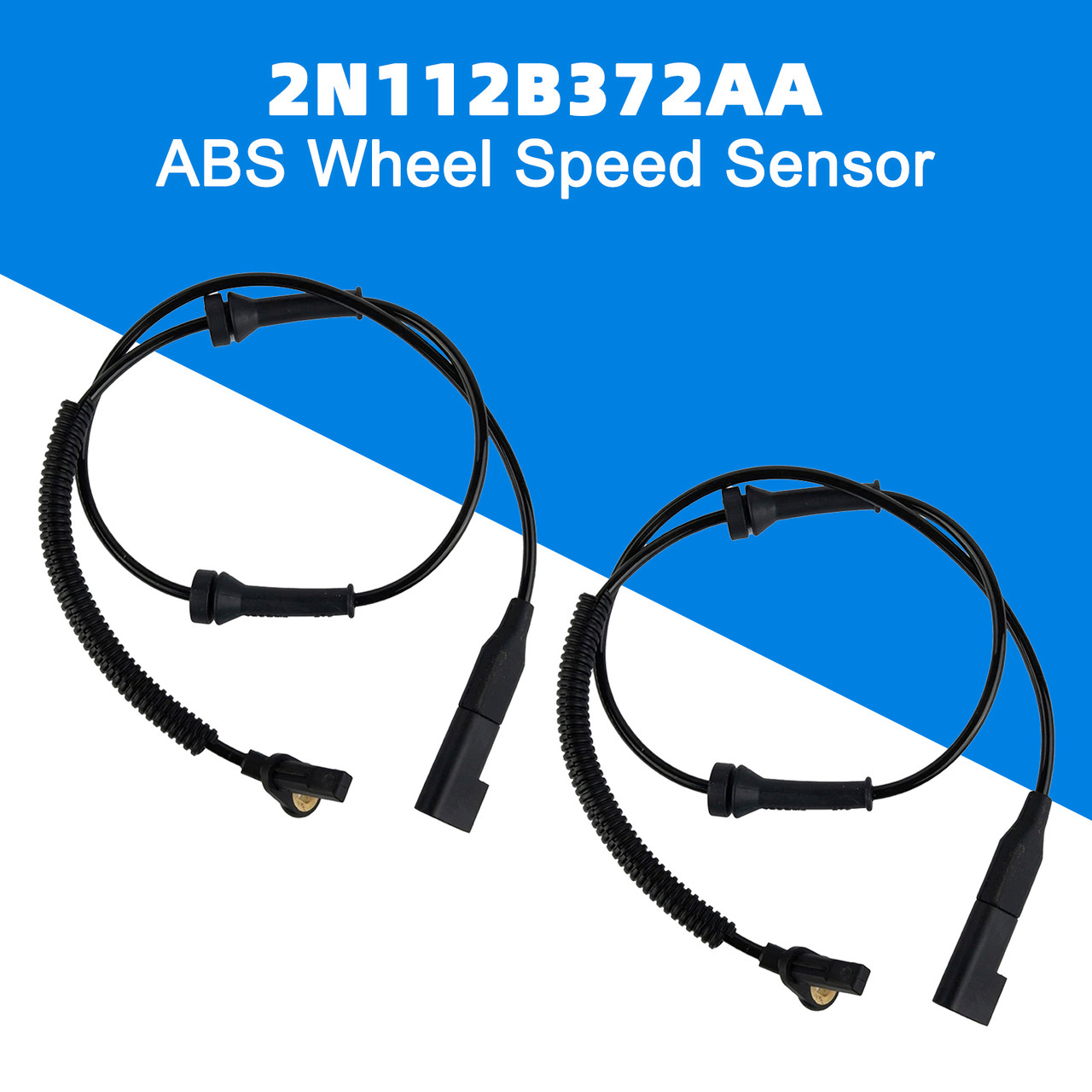 2006-2008 Ford Fiesta MK6 Front Left+Right ABS Wheel Speed Sensor 2S612B372AD 2N112B372AA Generic 2006-2008 Ford Fiesta MK6 Front Left+Right ABS Wheel Speed Sensor 2S612B372AD 2N112B372AA Generic