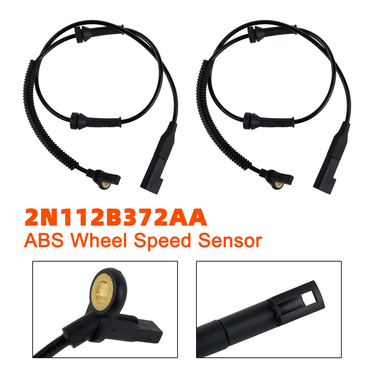 2006-2008 Ford Fiesta MK6 Front Left+Right ABS Wheel Speed Sensor 2S612B372AD 2N112B372AA Generic 2006-2008 Ford Fiesta MK6 Front Left+Right ABS Wheel Speed Sensor 2S612B372AD 2N112B372AA Generic